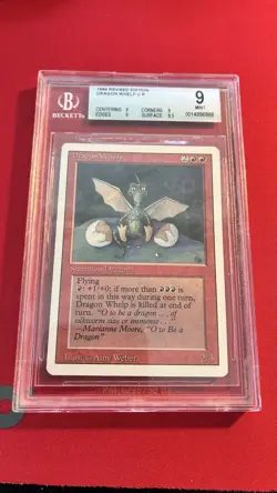 1 Dragon Whelp BGS 9.0 Revised MtG Magic the Gathering - Image 1