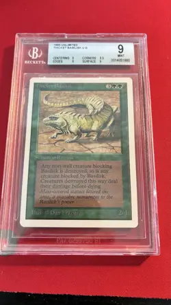 1 Thicket Basilisk BGS 9.0 Unlimited MtG Magic the Gathering - Image 1