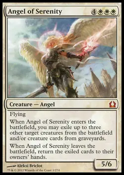 MTG ANGEL OF SERENITY EXC - ANGELO DELLA SERENITA - RTR - MAGIC - Image 1