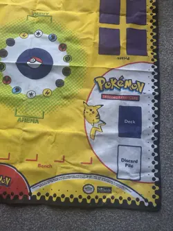 RARE Vintage Pokemon WOTC Play mat 1998 - 2 Player Card Arena OFFICIAL NINTENDO - Image 5