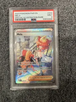PSA 9 Mint Mela 254/182 Special Illustration Rare - Pokemon Paradox Rift SV04 - Image 1