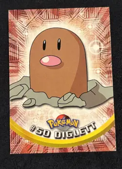 #50 Diglett, Pokemon TCG Red Logo Topps TV Animation Edition, Reg, LP - Image 1