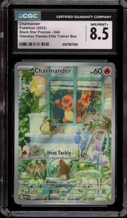 Pokemon Charmander Obsidian Flames ETB Promo SVP EN 044 CGC 8.5 - Image 1