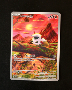 Pokemon Card - Larvesta 099/086 Black Bolt English - Illustration Rare - NM ⭐ - Image 1