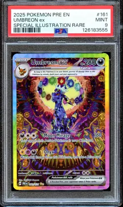 PSA 9 Umbreon EX 161/131 SIR Prismatic Evolutions Pokemon Card MINT - Image 1