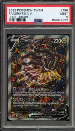 Pokemon Giratina V Lost Origin Full Alt Art #186 PSA 9 Mint - Image 1