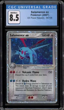 Pokemon Salamence ex EX Power Keepers Holo Ultra Rare #96 CGC 8.5 - Image 1