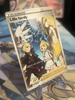Pokemon Lillie and Family Anima Waifu Doujin ACG DIY Trainer Full Art Card - Image 2