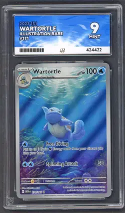 Pokemon Cards - ACE 9 Wartortle 171/165 - 151 IR - MINT - PSA BGS CGC - Image 1