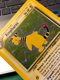 Ampharos 1/64 Pokemon Neo Revelation Holo Rare HP Card - Image 3