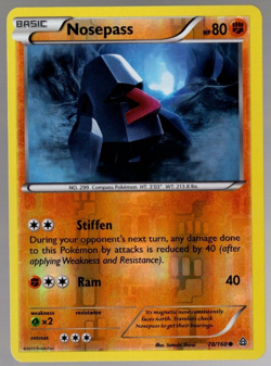 Nosepass 78/160 Reverse Holo Common XY Primal Clash Pokemon TCG Near Mint - Image 1