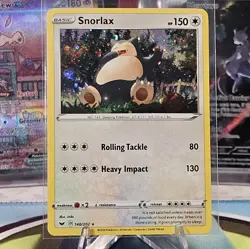 Snorlax 140/202 Sword & Shield Cosmos Holo Rare Pokemon TCG NM - Image 1