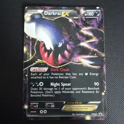 Pokemon Darkrai-EX TCG Promo Card Black White BW46 Holo LP - Image 1