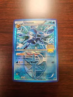 Pokemon TCG Glaceon 23/116 City Championship Promo Plasma Freeze Crosshatch Holo - Image 1