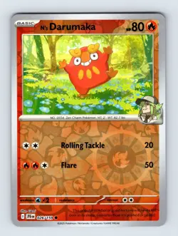 N's Darumaka SV09: Journey Together Common Reverse Holo 026/159 Pokemon Cards - Image 1