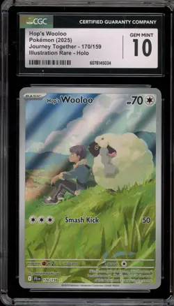 Pokemon Hop's Wooloo Journey Together Illustration Rare #170 CGC 10 Gem Mint - Image 1