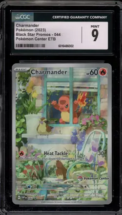 Pokemon Center Stamp Promo Charmander Obsidian Flames ETB SVP EN 044 CGC 9 Mint - Image 1
