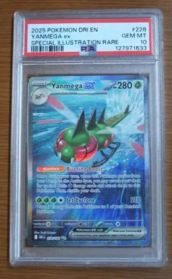 Pokemon Destined Rivals TCG Yanmega EX SIR 228/182 PSA 10 Gem Mint - Image 1