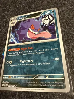 Gengar 057/091 Reverse Holo Paldean Fates NM Pokemon Tcg - Image 2