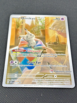 Mimikyu - 075 (Pokemon Center Exclusive) - Paldean Fates Promo IR Pokemon Tcg - Image 3