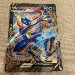 Pokemon Card Greninja V Union SWSH157 Oversized JUMBO Black Star Promo NEAR MINT - Image 1