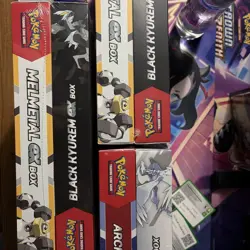 Pokemon Black Kyurem/Melmetal EX And Reshiram/Archaludon Collection Box Bundle - Image 1