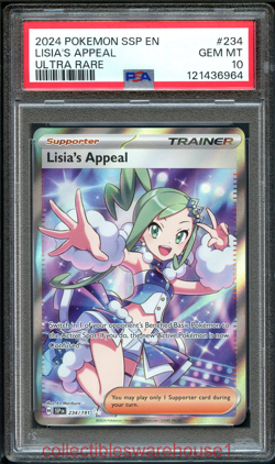 Pokemon Surging Sparks Lisia's Appeal 234 PSA 10 - Image 1