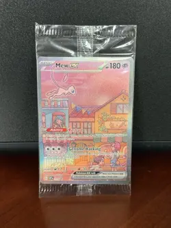 Pokemon 2023 SV 151 TCG Mew EX Black Star Promo Holo Card SVP en 053 Nm+ Sealed - Image 1