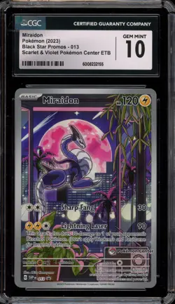 Pokemon Center Stamp Promo Miraidon Scarlet & Violet ETB SVP EN 013 CGC 10 - Image 1