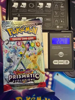 Heavy 22.48g Prismatic Evolutions Booster Pack Pokemon TCG Sealed English - Image 1