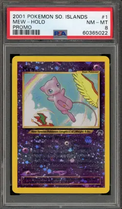 Pokemon Mew Southern Islands Holo Promo #1 PSA 8 - Image 1