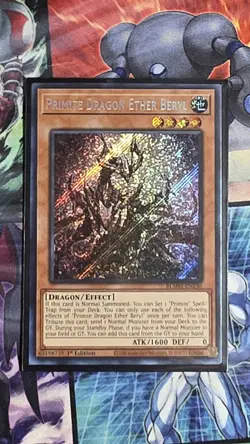 Primite Dragon Ether Beryl BLMM-EN130 | Secret Rare ScR Mint 1st Edition Yugioh - Image 1