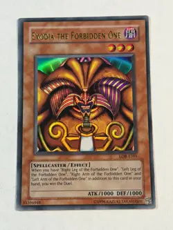 Yugioh Exodia the Forbidden One LOB-E101 Ultra Rare Unlimited MP - Image 1