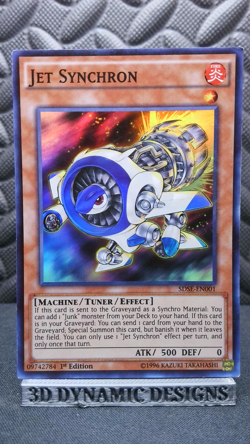 | Yugioh Jet Synchron SDSE-EN001 1st Edition Super Rare NM-/VLP ?? | - Image 1