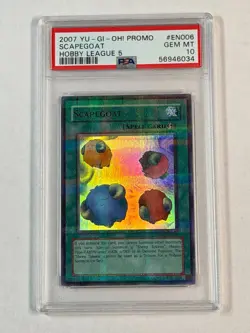 PSA 10 2007 Scapegoat HL05-EN006 Hobby League Ultra Rare Promo *6034 Yugioh - Image 1