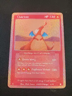 Pokepu - Charzee (Charizard) - Derpy Pokemon Parody / Fan Art Card Holo Season 1 - Image 1