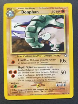 Donphan 21/111 Neo Genesis Rare - Pokemon Card Near Mint - Image 1