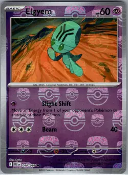 Elgyem Master Ball 040/086 SV: Black Bolt - Pokemon Card - NM - Image 1