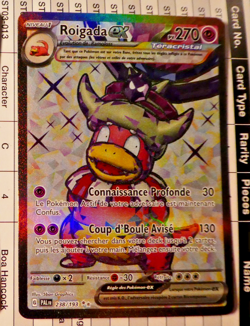 Pokemon Francais Card Holo Carte Roigada EX 238/193 PAL FR NM 2023 - Image 1
