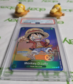 PSA 10 Monkey D Luffy P 037 PROMO BANDAI GAME SET ONE PIECE CARD GAME English - Image 2