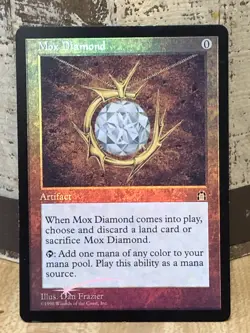 Mtg - Mox Diamond - Stronghold - FOIL - Legacy - Restricted - WATCH ITEM VIDEO! - Image 1