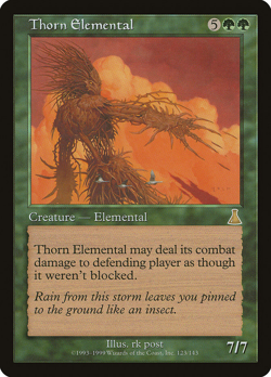 mtg magic thorn elemental urza's destiny ENGLISH elemental d'epines destinee - Image 1