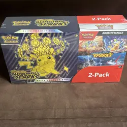 Pokemon Surging Sparks ETB + Booster Bundle Costco 2-pack Sealed New - Image 2