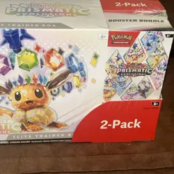 Pokemon Costco 2-Pack Prismatic Evolutions ETB/Booster Bundle - New/Sealed - 🔥 - Image 4