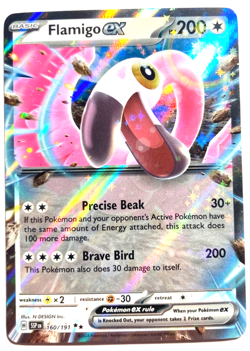 Pokemon Flamigo ex Double Rare + FREE extra Rare card! - Image 1