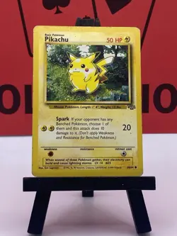 Pikachu 60/64 Jungle WOTC Pokemon TCG Regular Common 1999 HP - Image 2