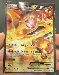 CHARIZARD EX 2016 Pokemon XY Black Star Promo Full Art Holo #XY121 Damaged - Image 3