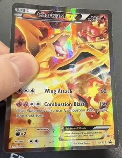 CHARIZARD EX 2016 Pokemon XY Black Star Promo Full Art Holo #XY121 Damaged - Image 4
