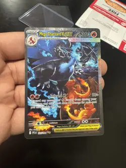 Mega Charizard x EX 125/094 Phantasmal Flames Holo Rare Pokemon Card NM - Image 1