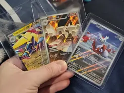 Pokemon Lot Of 3 Mega Evolution EX Illustration Rares Delibird Garganacl - Image 1